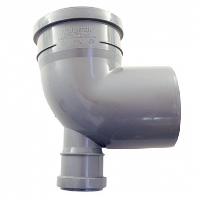 Отвод ПП 110х87° с фронтальным выходом 50 Политэк
