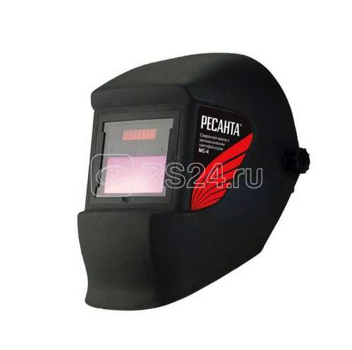 Маска сварочная МС-4 (без регулир. чувств. и задержки времени; задержка откр. 0.5с; сенсор чувств. пост.; светофильтр; ТСК 2101) Ресанта 65/34