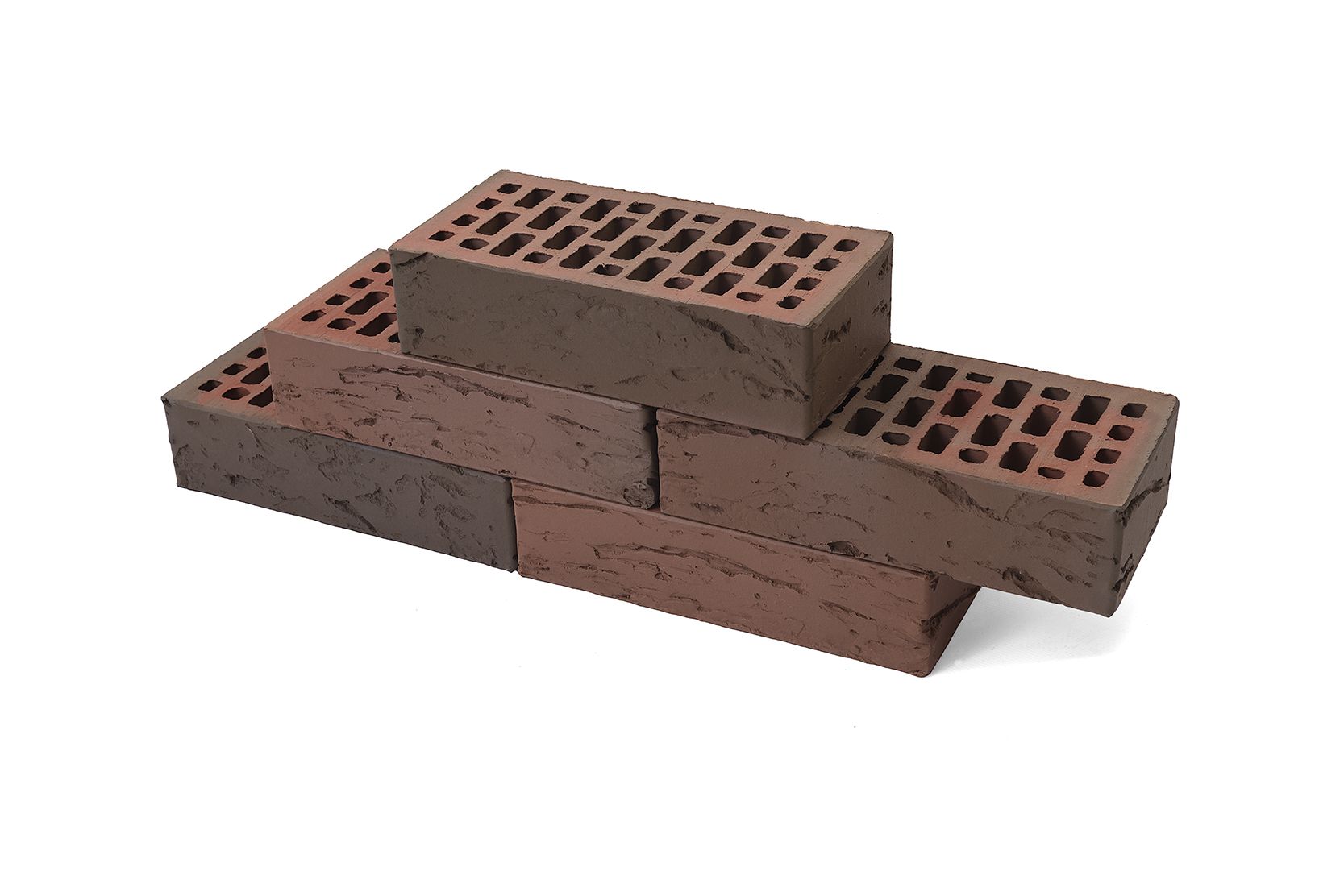 Кирпич «Баварская кладка» Бордо кора дуба 1 NF