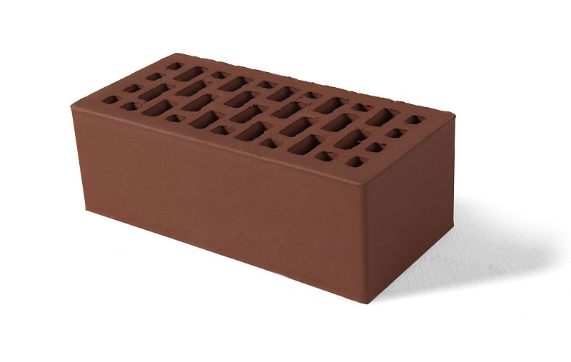 Облицовочный кирпич бордо гладкий 1,4 NF