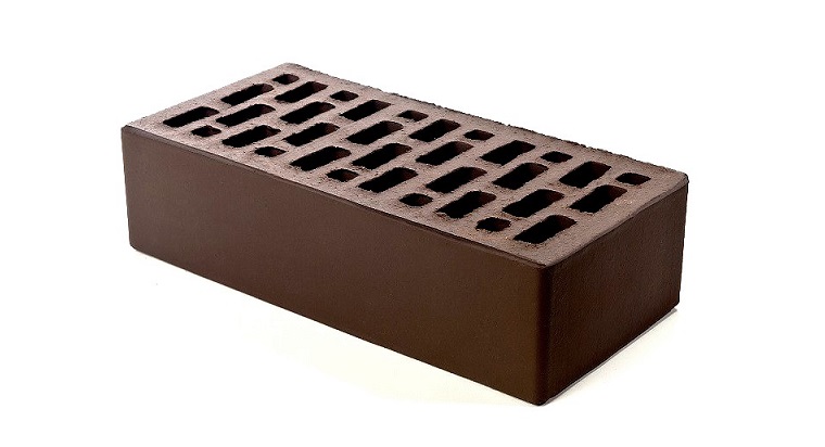 Коричневый кирпич облицовочный Браер гладкий 1 NF