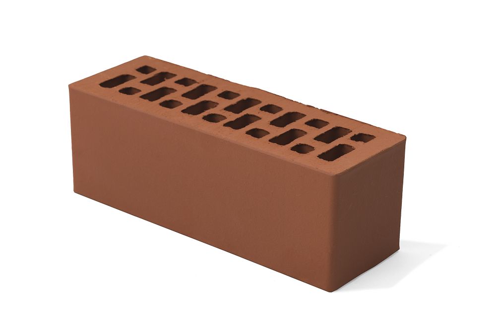 Красный кирпич облицовочный 0,9 NF Браер гладкий