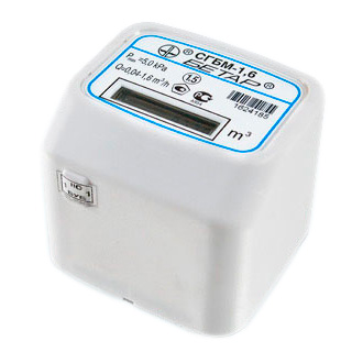 Счетчик газа малогабаритный СГБМ-1,6 (Бетар)