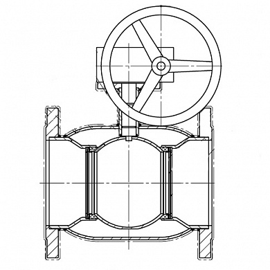 Кран шаровой BREEZE 11с332п фланец 200/150 (PN 25) с ред.