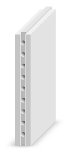 Плиты гипсовые пазогребневые (пустотелые)